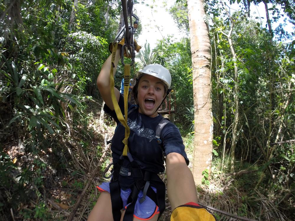 Ziplining in the jungle!